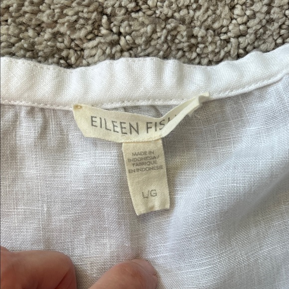 Eileen Fisher Linen White Maxi Skirt sz L - Picture 3 of 3